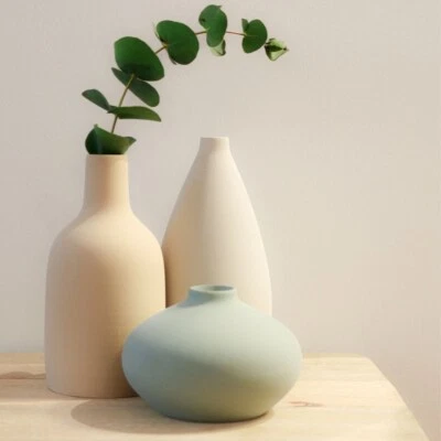Handverarbeitete Keramikvase Blumenvase Handwerk Modern Design - Bild 1 von 4