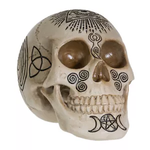 Figura Calavera Brujería Estatua Esqueleto Halloween - Imagen 1 de 4