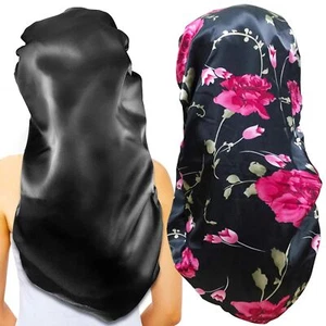 2pcs Long Satin Bonnet Sleep Capextra Large Braids Bonnets For Sleepinglong Hair - Picture 1 of 1