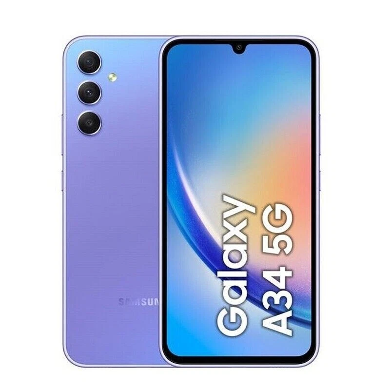 Smartphone Samsung Galaxy A34 5G SM-A346 6 6" 6 128GB Nero