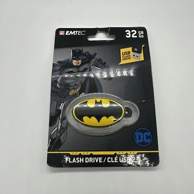 Emtec 🔥 Batman USB 32 GB Flash Drive/Keychain Back to School New Sealed 🔥 - Image 1 of 2