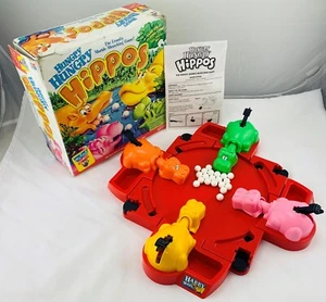1998 Hungry Hungry Hippos Game by Milton Bradley Complete Great Cond FREE SHIP - Picture 1 of 6