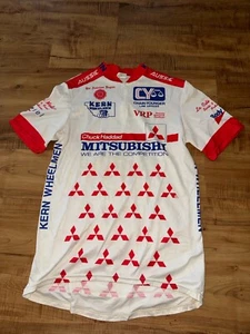 Vintage Cycling Jersey Aussie Mitsubishi Racing Mens Sz Large Sponsor Logos - Picture 1 of 9