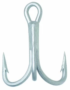 50 pack - VMC 4/0 4x-Strong Treble Hook - 9626 O'Shaugnessy - Perma Steel - Bulk - Picture 1 of 10