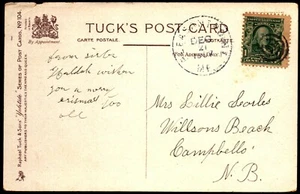 1907 Pleasant Point ME DPO Canceled Card - L36277 - Picture 1 of 2