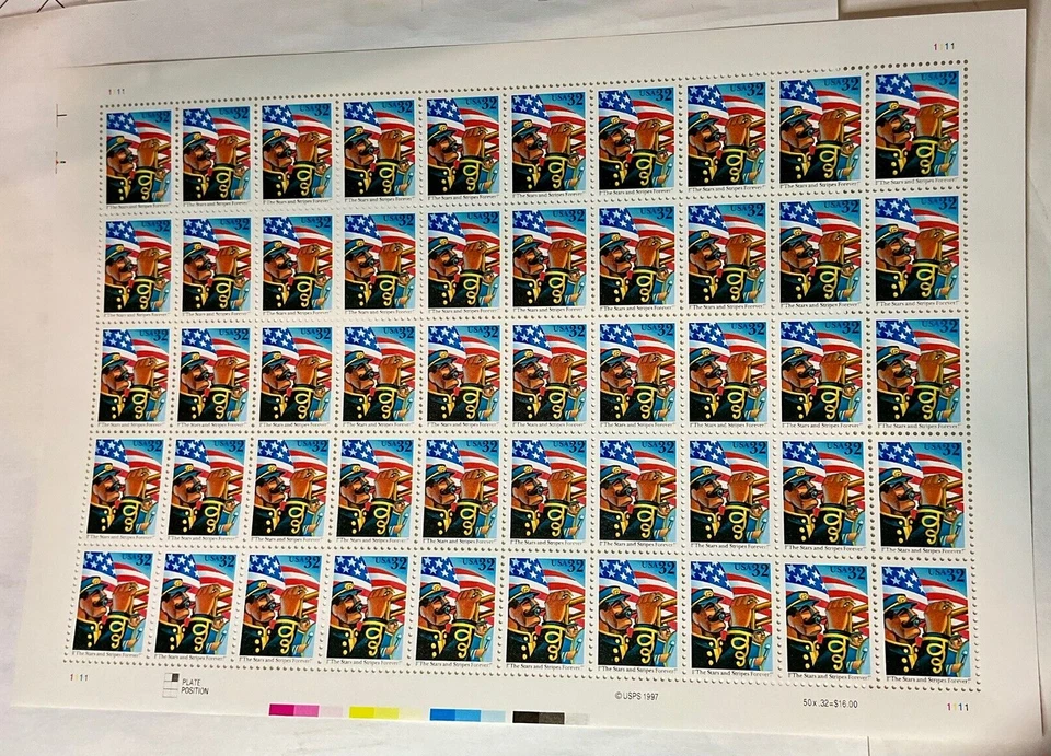 US Postage STAMPS STARS & STRIPES Forever  32c   50 stamps  MNH - Image 1 of 1