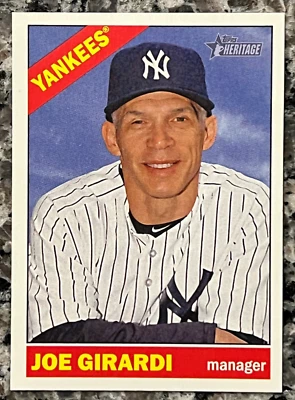 2015 Topps Heritage Blue Back #296 Joe Girardi New York Yankees SSP - Image 1 of 2