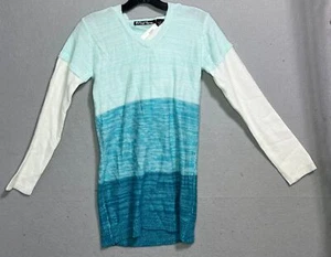 Player Gold Sweater Girls Large 14 Blue Hooded w/Gloves Long Sleeve Shirt Kids - Picture 1 of 5