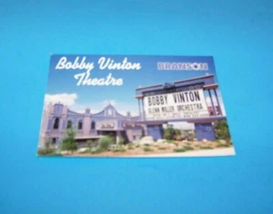 Bobby Vinton Theatre Branson, Missouri Postcard - Imagen 1 de 2