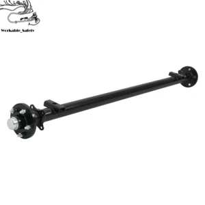3.5K Trailer Axle For Trailer Cargo Dump RV 5 lug Utility Axle 3500lbs Boat Axle - Picture 1 of 16
