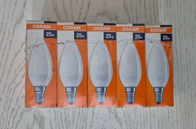 10 x Osram E14 25W matt Classic B Glühlampe Glühbirne dimmbar Kein LED SES Kerze - Bild 1 von 4