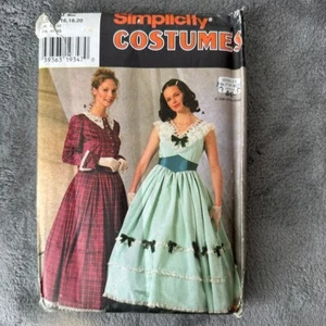 Simplicity Pattern 7312 Size 16-20 Civil War Victorian Gown Costume Theater - Picture 1 of 6