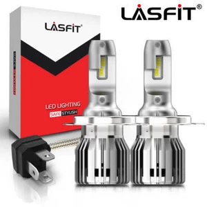 Lasfit H4 9003 Headlights LED Bulbs Conversion Kits 50W Super Bright White 6000K - Picture 1 of 19