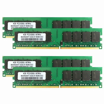 For Intel 4x4GB 2RX8 PC2-5300U DDR2 667Mhz 240Pin UDIMM Desktop Memory (RAM) - Image 1 of 4