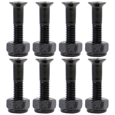 TGM SKATEBOARDS SKATEBOARD HARDWARE 7/8 in PHILLIPS 1 SET NUTS & BOLTS 8pc STEEL CONSTRUCTION
