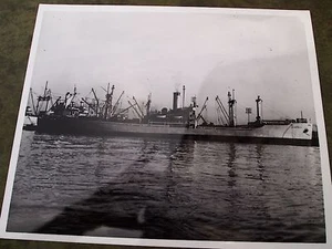 VINTAGE STEAMSHIP PHOTO SGT ANDREW MILLER T-AK-242 NAVY - Picture 1 of 1