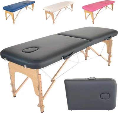 ® LETTINO DA MASSAGGIO BASIC 2 ZONE in LEGNO PORTATILE PESA SOLO 11,6 KG RICHIUD - Immagine 1 di 4