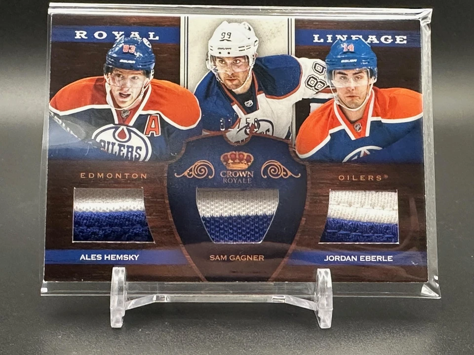 2012-13 Rookie Anthology #RL-EDM Hemsky Eberle Gagner MEM /50 Edmonton Oilers - Image 1 of 2