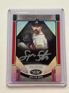 2024 Topps Tier One - Advanced Stat AUTO - ASA-SS Spencer Strider #d /10 Braves - Bild 1 von 2