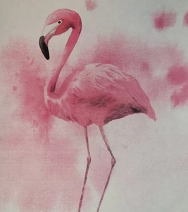 Flamingos! Custom Canvas Artwork Set Fun and Colorful Excellent Condition! - Picture 1 of 9