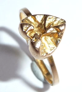 Ring Lapponia 585 Gold Gelbgold Gr 51 / 16,2 mm Herz Design Björn Weckström 1979 - Picture 1 of 7