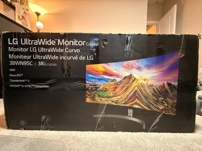 LG 38WN95C-W 38" 144Hz UltraWide QHD+ IPS LED Curved - White G-Sync Compatible - Image 1 of 4
