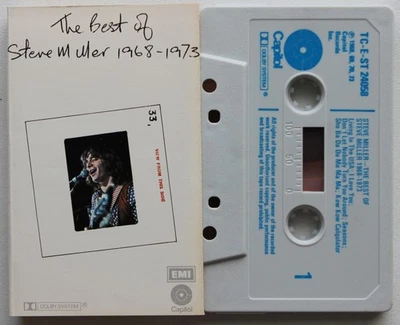 STEVE MILLER  - BEST OF 1968-1973 (CAPITOL TCEST24058) 1977 UK CASSETTE TAPE - Image 1 of 3