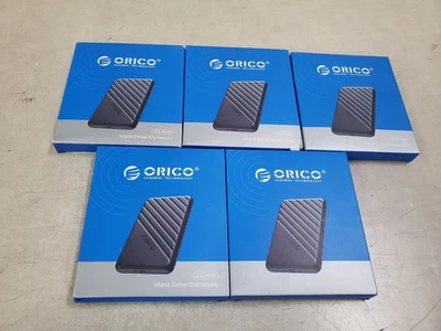 Lote de 5 - Caja de Disco Duro ORICO USB C para 2.5 pulgadas SATA SSD HDD Estuche Externo Foto 1 de 4