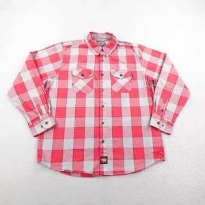 Dixxon Flanellhemd Herren XL rot grau kariert Fuego FR Flanell schwer entflammbar Arbeit - Bild 1 von 11