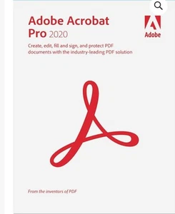 Logiciel PC Adobe Acrobat Pro 2020. Clé de produit - Photo 1/1