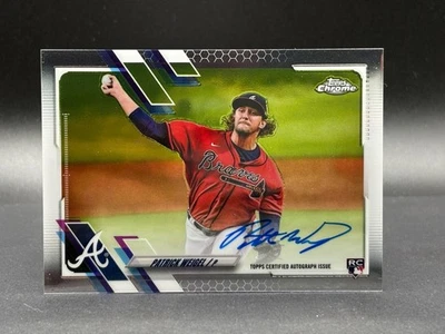 2021 Topps Chrome - Rookie Autographs Patrick Weigel #RA-PW (AU, RC) - Image 1 of 2
