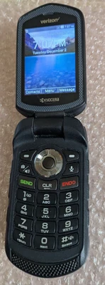 Kyocera DuraVX 4G LTE E4610 16GB Rugged PTT Flip Cell Verizon ~ Actual Phone Pic - Image 1 of 4
