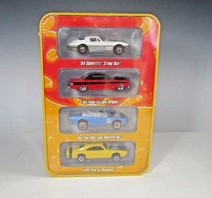2007 Hot Wheels Muscle Cars Since '68 4 Car Pack # 2 of  2 Tin Sealed - Picture 1 of 7