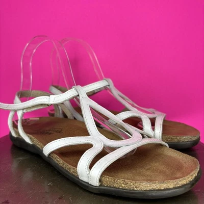 Sandalia Naot Dorith de cuero blanco con tiras talla 38 Foto 1 de 4