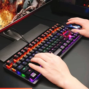 Anivia MK1S LED Backlit Mechanical Gaming Keyboard,Wired USB Gaming Keyboards... - Picture 1 of 9