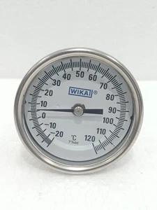 TERMÓMETRO BIMETÁLICO ANALÓGICO WIKA-20°C A 120°C ESFERA 2" ACERO INOXIDABLE INDUSTRIAL - Imagen 1 de 10