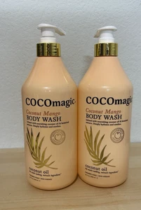2 Of COCOmagic Coconut Mango Body Wash - Coconut Oil Protein-Rich Botanical - Picture 1 of 6