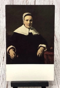 A Woman Holding A Pink Rembrandt National Gallery of Art DC Vintage Postcard - Picture 1 of 4