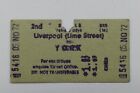 Railway Ticket Liverpool (Lime Street) to York BRB (M) #5416