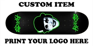 8.5x32.5 Skateboard White Adict Face Premium Maple Wood High Quality Deck - Picture 1 of 3