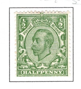 GB SG346 KGV Halfpenny green (10.12) Die II re-engraved .cv £12 - Picture 1 of 1