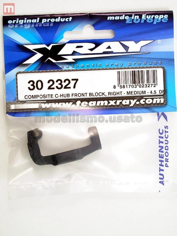 Xray 302327 Composite C-Hub Front Block, Right - Medium - 4.5° Modeling - Image 1 of 1