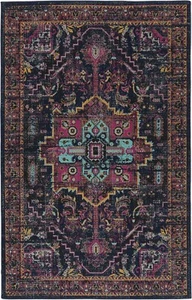 Kaleen Rugs ZUM01 Zuma Beach Area Rug, Navy, 3'11"x5'3" - ZUM01-22-31153 - Picture 1 of 6