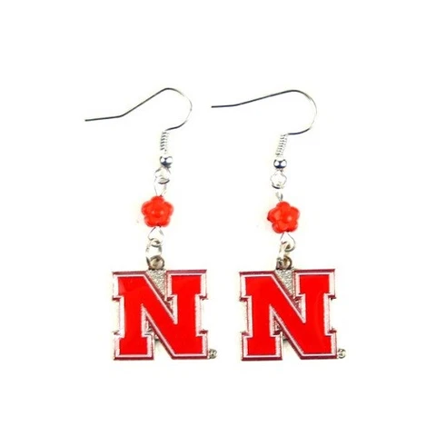 Nebraska Cornhuskers NCAA Sophie Style Dangle Earrings Cover