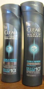 Lot of 2 Clear Men Scalp Therapy Anti Dandruff Shampoo Clean & Refresh 12.9 oz - Picture 1 of 1