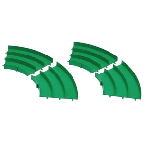 Tamiya 95491 Mini 4WD Japan Cup Junior Circuit Curve Section Set (Green 4pcs) - Photo 1 sur 2
