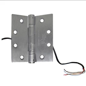 RCI 95226 ELectric Hinge 26D Std. Weight 6 Wire 5 Knucle 4.5X4.5" Brushed Chrome - Picture 1 of 6