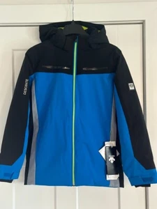 NWT Descente Swiss Jacket Junior Ski Snowboard Jacket Size 14 (14/150) Blue - Picture 1 of 18