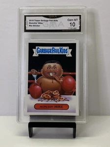 Pegatina Garbage Pail Kids 2019 #5a Munchin' Mike Tyson GMA 10 GPK - Imagen 1 de 2