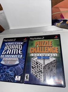 Puzzle Challenge Crosswords & Ultimate Board Game Collection PS2 Game Bundle - Picture 1 of 4